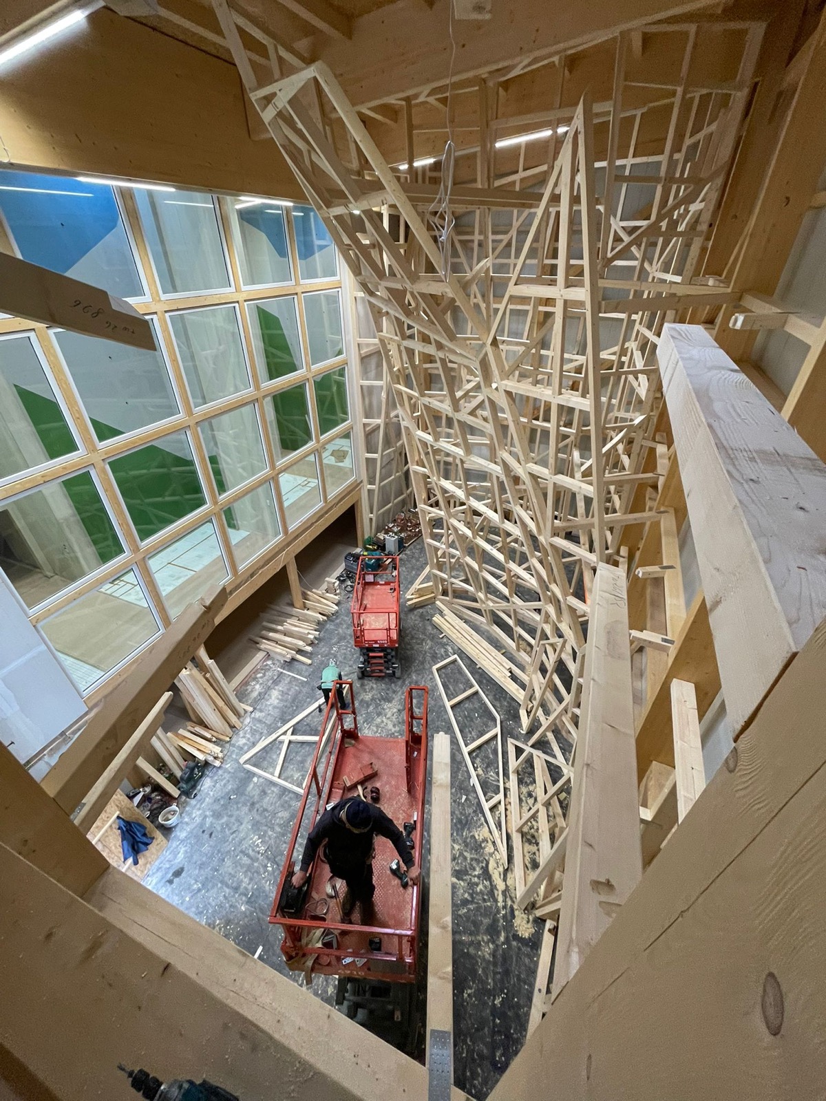 Kletterhalle — Holzbau von Johannes Westermeier, Zimmerei-Ökobau Rosenheim (Bild 5 von 8)
