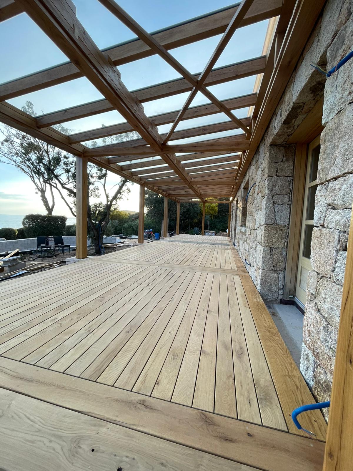 Pergola in Eiche — Dachterrasse von Johannes Westermeier, Zimmerei-Ökobau Rosenheim (Bild 3 von 10)